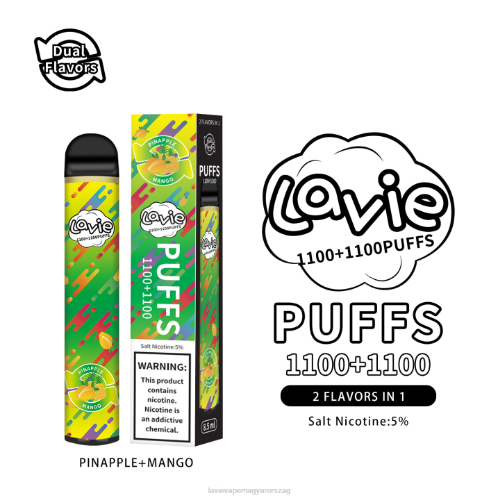 BJV0296 Lavie Vape Magyarország | ananász/mangó LAVIE BAR Switch 2200 fújás